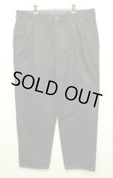 画像: 90'S RALPH LAUREN "HAMMOND PANT" ツープリーツ チノパンツ 後染めブラック (VINTAGE)
