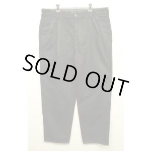 画像: 90'S RALPH LAUREN "HAMMOND PANT" ツープリーツ チノパンツ 後染めブラック (VINTAGE)