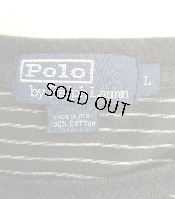 画像2: 90'S RALPH LAUREN シングルステッチ 半袖 Tシャツ ボーダー柄 (VINTAGE)