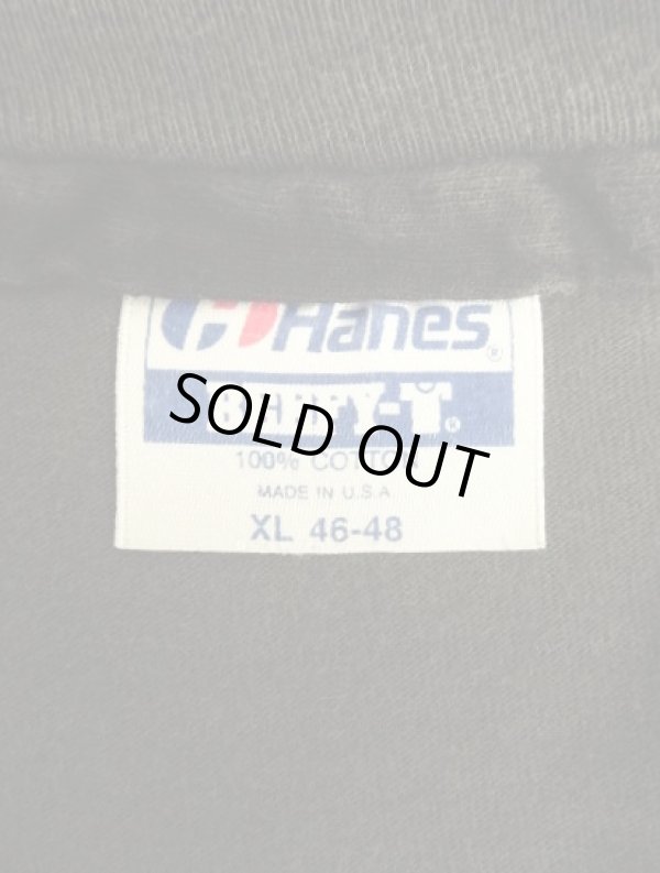 画像2: 80'S FISH PRINT シングルステッチ 半袖 Tシャツ フェードブラック USA製 (VINTAGE)