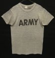 画像1: 80'S CHAMPION "ARMY" トリコタグ シングルステッチ 半袖 Tシャツ ヘザーグレー USA製 (VINTAGE)