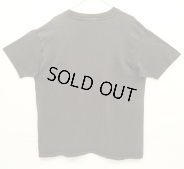 画像4: 80'S FISH PRINT シングルステッチ 半袖 Tシャツ フェードブラック USA製 (VINTAGE)