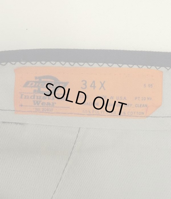 画像4: 80'S DICKIES "INDUSTRIAL WEAR" チビタグ ワークパンツ ネイビー W34 USA製 (VINTAGE)