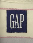 画像2: 90'S GAP 旧タグ オックスフォード 半袖 BDシャツ ストライプ柄 USA製 (VINTAGE)