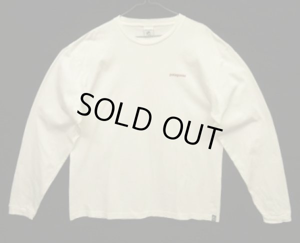 画像3: 90'S PATAGONIA "BENEFICIAL T'S" バックプリント 長袖 Tシャツ ホワイト メキシコ製 (VINTAGE)