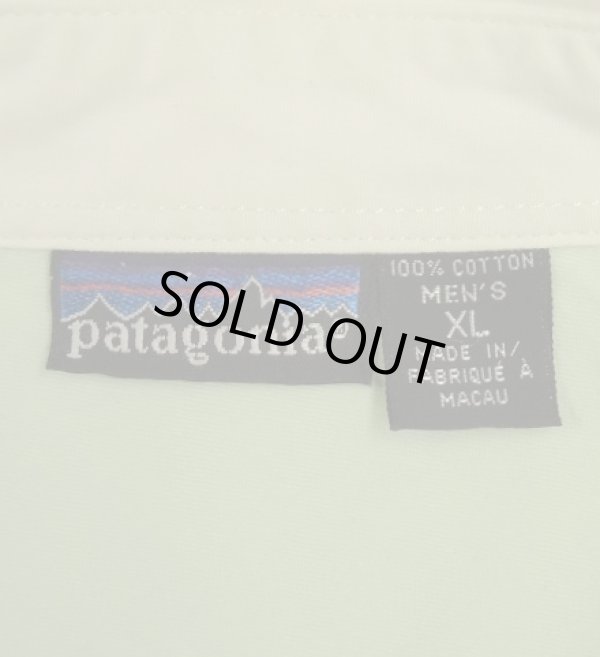 画像2: 90'S PATAGONIA 旧タグ 三角フラップ 長袖 ワークシャツ ホワイト マカオ製 (VINTAGE)