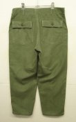 画像3: 70'S アメリカ軍 US ARMY "OG107" コットンサテン ベイカーパンツ W36L29 (VINTAGE)