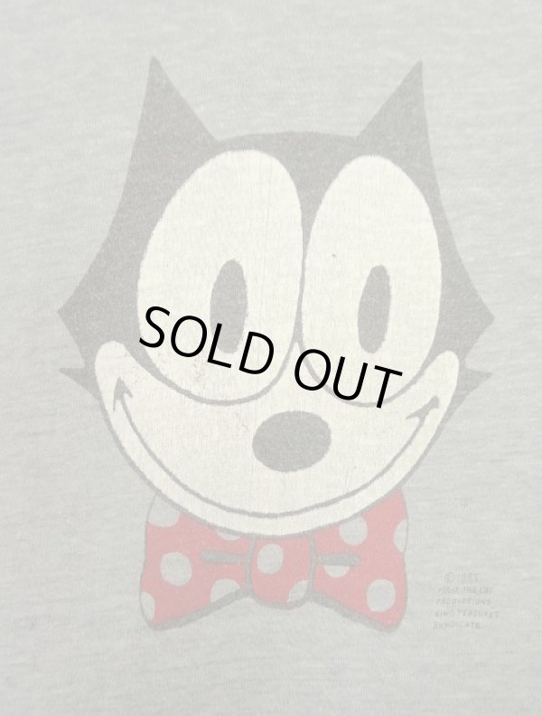画像3: 80'S LEVIS "FELIX THE CAT" シングルステッチ 半袖 Tシャツ ヘザーグレー (VINTAGE)