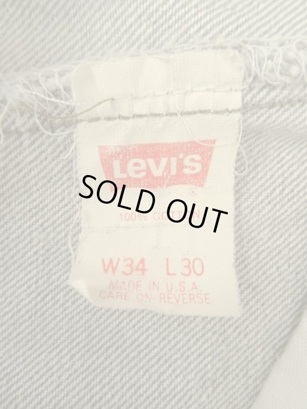 画像2: 90'S LEVIS 501 デニム 先染めブラック W34L30 USA製 (VINTAGE)