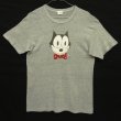 画像1: 80'S LEVIS "FELIX THE CAT" シングルステッチ 半袖 Tシャツ ヘザーグレー (VINTAGE)
