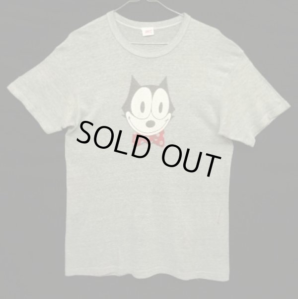 画像1: 80'S LEVIS "FELIX THE CAT" シングルステッチ 半袖 Tシャツ ヘザーグレー (VINTAGE)