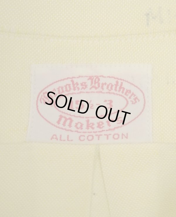 画像2: 60'S BROOKS BROTHERS "MAKERS" 6ボタン オックスフォード BDシャツ イエロー USA製 (VINTAGE)