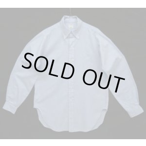 画像: 60'S BROOKS BROTHERS "BROOKSWEAVE" 6ボタン オックスフォード BDシャツ ブルー USA製 (VINTAGE)