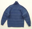 画像3: 80'S BANANA REPUBLIC タートルネック 長袖 Tシャツ インディゴ/ボーダー (VINTAGE)