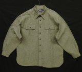 画像: 90'S RALPH LAUREN "DONINGTON" シャンブレー チンスト＆マチ付き 長袖 ワークシャツ ブラック (VINTAGE)