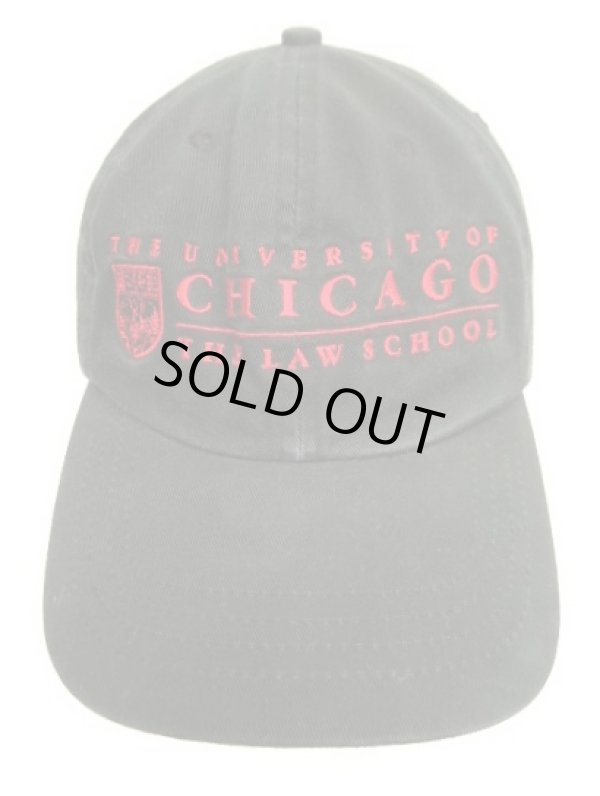 画像2: THE UNIVERSITY OF CHICAGO THE LAW SCHOOL 6パネル ベースボールキャップ ブラック (USED)