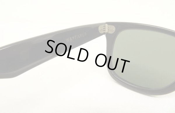 画像7: 80'S B&L ボシュロム製 RAY-BAN "WAYFARER" サングラス ブラック USA製 (VINTAGE)