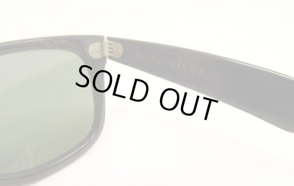 画像6: 80'S B&L ボシュロム製 RAY-BAN "WAYFARER" サングラス ブラック USA製 (VINTAGE)