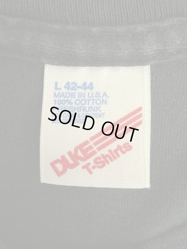 画像2: 90'S DUKE シングルステッチ 半袖 Tシャツ ブラック USA製 (VINTAGE)