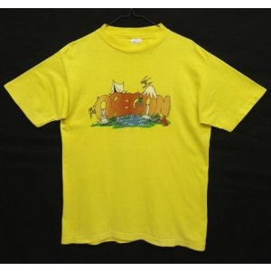 画像: 90'S PROFILE PRINTS INC "OREGON" シングルステッチ 半袖 Tシャツ イエロー USA製 (VINTAGE)