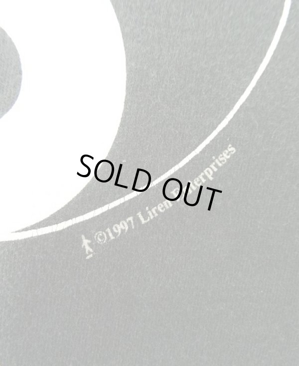 画像4: 90'S LIREN ENTERPRISES "YIN & YANG" シングルステッチ 両面プリント 半袖 Tシャツ ブラック (VINTAGE)