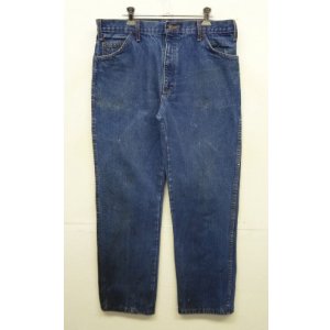 画像: 70'S UNKNOWN ストアブランド デニム インディゴ 42TALONジップ W36L32 USA製 (VINTAGE)