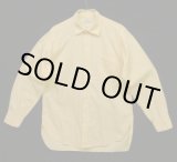 画像: 60'S TURNER FAGMAN 6ボタン マチ付き 長袖 ポプリンシャツ イエロー (VINTAGE)