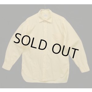 画像: 60'S TURNER FAGMAN 6ボタン マチ付き 長袖 ポプリンシャツ イエロー (VINTAGE)