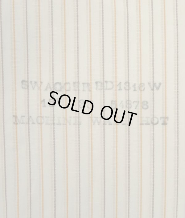 画像3: 60'S ALFRED'S 6ボタン ポプリン 半袖 BDシャツ ストライプ柄 (VINTAGE)