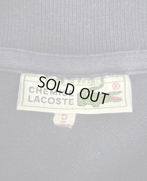 画像2: 70'S CHEMISE LACOSTE "T.I.M S.A.製" ポロシャツ ネイビー フランス製 (VINTAGE)