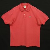 画像: 90'S CHEMISE LACOSTE ポロシャツ コーラルレッドメランジ フランス製 (VINTAGE)