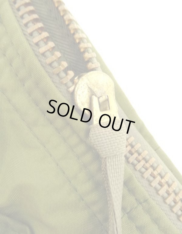 画像3: 80'S アメリカ軍 USAF フライヤーズ ヘルメットバッグ SERVALブラスジップ ツートンカラー (VINTAGE)