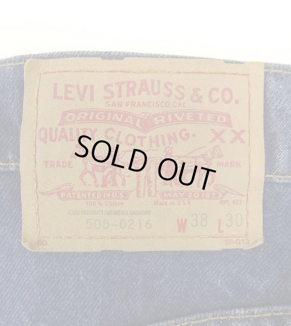 画像4: 80'S LEVIS 505 デニム インディゴ W38L30 USA製 (VINTAGE)