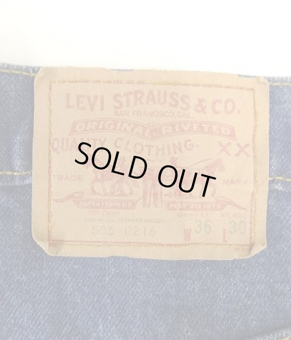 画像4: 80'S LEVIS 505 デニム インディゴ W36L30 USA製 (VINTAGE)
