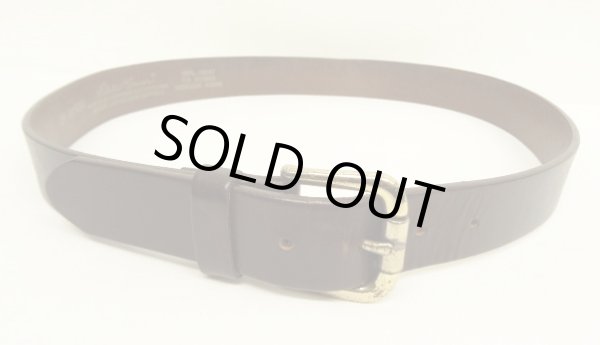 画像2: 00'S EDDIE BAUER "SOLID BRASSバックル" レザーベルト ブラウン USA製 (VINTAGE)