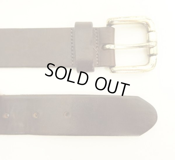 画像4: 00'S EDDIE BAUER "SOLID BRASSバックル" レザーベルト ブラウン USA製 (VINTAGE)