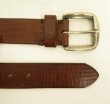 画像4: 90'S GAP "SOLID BRASSバックル" レザーベルト ブラウン (VINTAGE)