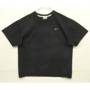 画像: 00'S NIKE 銀タグ SWOOSHロゴ刺繍 半袖 Tシャツ ブラック (VINTAGE)