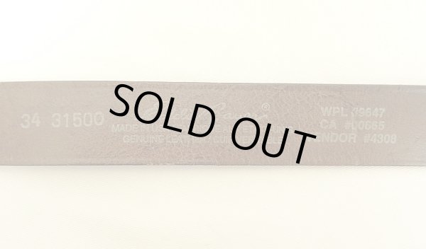 画像3: 00'S EDDIE BAUER "SOLID BRASSバックル" レザーベルト ブラウン USA製 (VINTAGE)