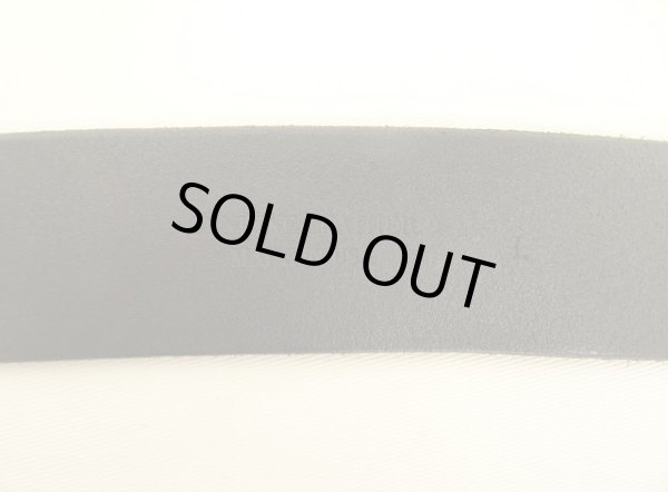 画像3: UNKNOWN "正方形バックル" レザー ギャリソンベルト ブラック USA製 (VINTAGE)