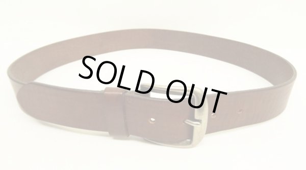 画像2: 90'S GAP "SOLID BRASSバックル" レザーベルト ブラウン (VINTAGE)