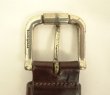画像5: 00'S EDDIE BAUER "SOLID BRASSバックル" レザーベルト ブラウン USA製 (VINTAGE)