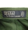 画像6: 90'S RALPH LAUREN ロゴ刺繍 ベースボールキャップ フェードグリーン (VINTAGE)