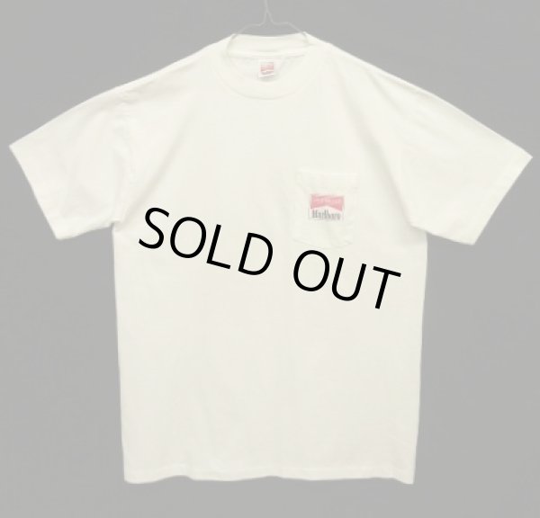 画像3: 90'S MARLBORO 両面プリント ポケット付き 半袖 Tシャツ ホワイト USA製 (VINTAGE)