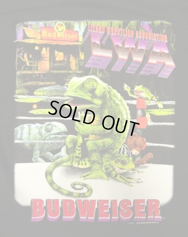 画像2: 90'S BUDWEISER 両面プリント 半袖 Tシャツ ブラック (VINTAGE)