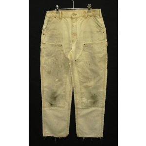 画像: CARHARTT ダブルニー ダック ペインターパンツ フェードブラウン W34L34 メキシコ製 (VINTAGE)