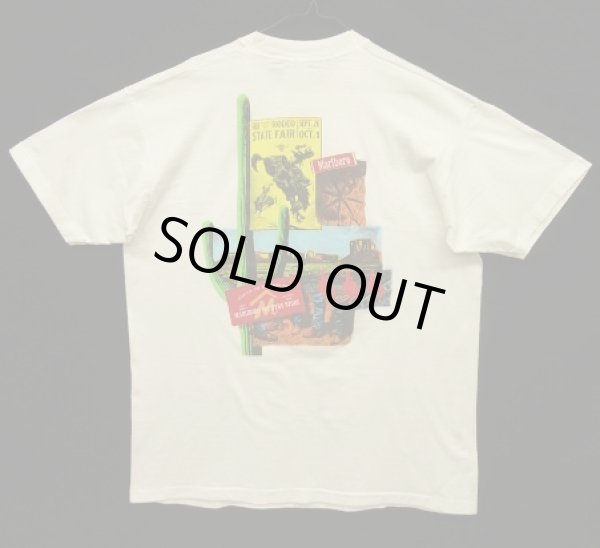 画像1: 90'S MARLBORO 両面プリント ポケット付き 半袖 Tシャツ ホワイト USA製 (VINTAGE)