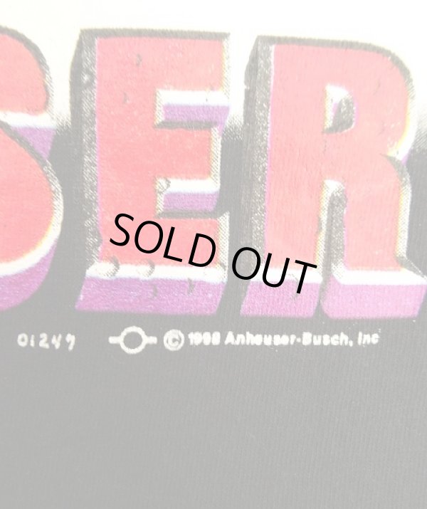 画像3: 90'S BUDWEISER 両面プリント 半袖 Tシャツ ブラック (VINTAGE)