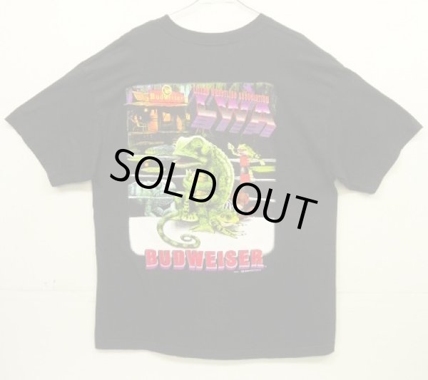 画像1: 90'S BUDWEISER 両面プリント 半袖 Tシャツ ブラック (VINTAGE)