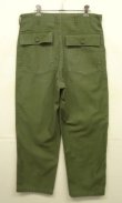 画像4: 60'S アメリカ軍 US ARMY "OG107" コットンサテン ベイカーパンツ W34L33 (VINTAGE)